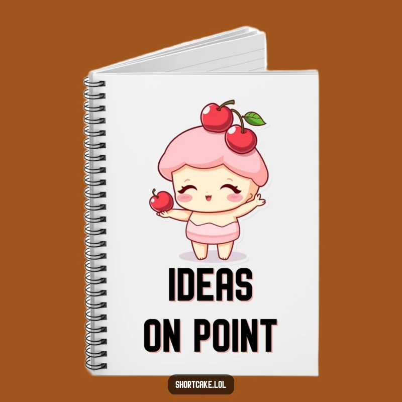 Funny Cherry Hat Shortcake Notebook: Jot Down Sweet Ideas with Flair