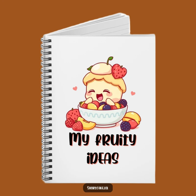 Funny Diving Shortcake Fruit Notebook – Jot Down Your Fruity Ideas!