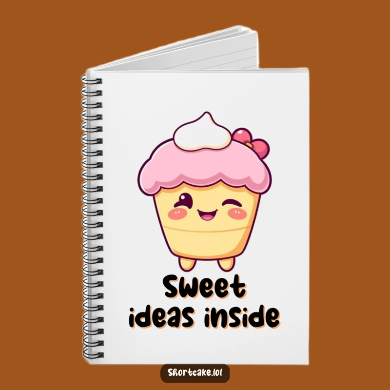 Funny Winking Shortcake Notebook: Jot Down Sweet Ideas with Playful Charm