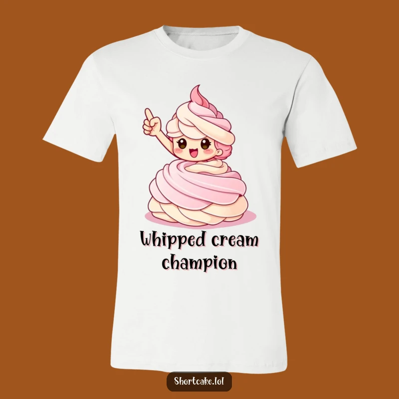 Funny Shortcake Triumphant T-Shirt: Bold Victory Dessert Tee, Perfect Funny Gift