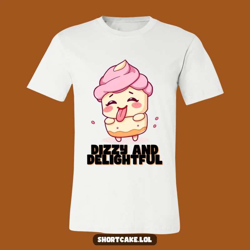 Funny Spinning Shortcake Face T-Shirt – Wear Your Silliness Proudly!