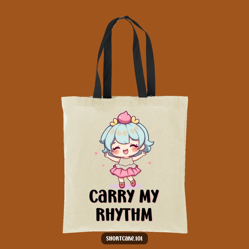 Funny Wobbly Shortcake Tote Bag: Carry Your Moves & Style Gift