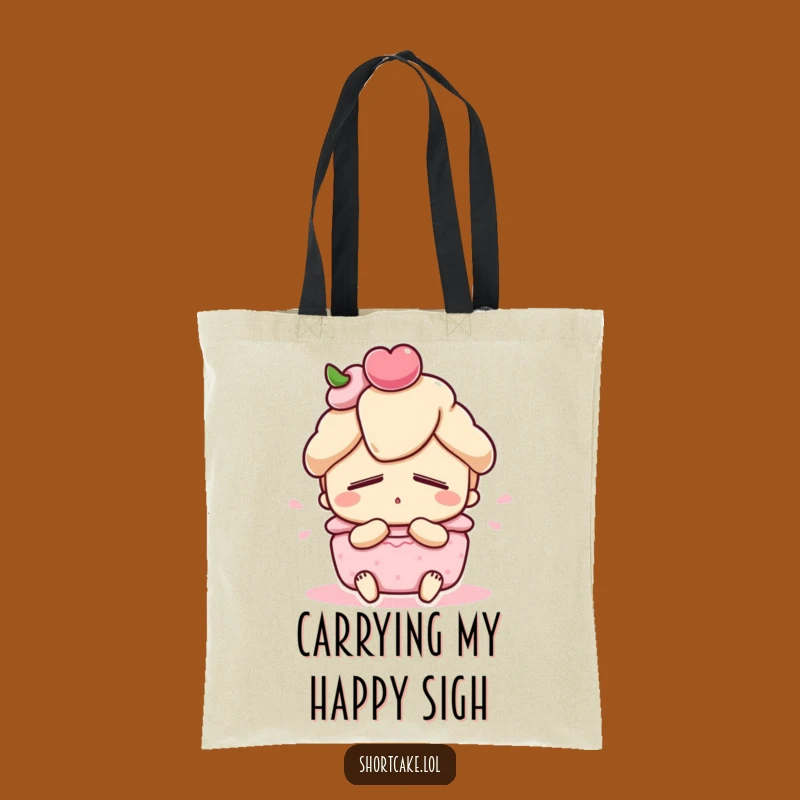 Funny Shortcake Tote Bag: Carry Your Sweetest Moments